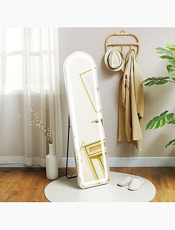 Miroir sur pied led