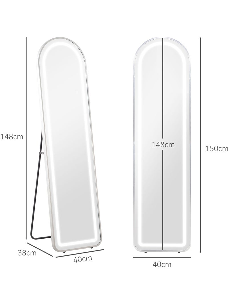 Miroir sur pied led Noir - Kiabi