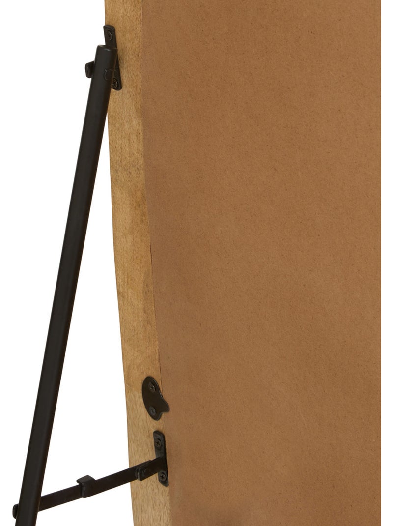 Miroir sur pied oblong en manguier STAN Marron - Kiabi