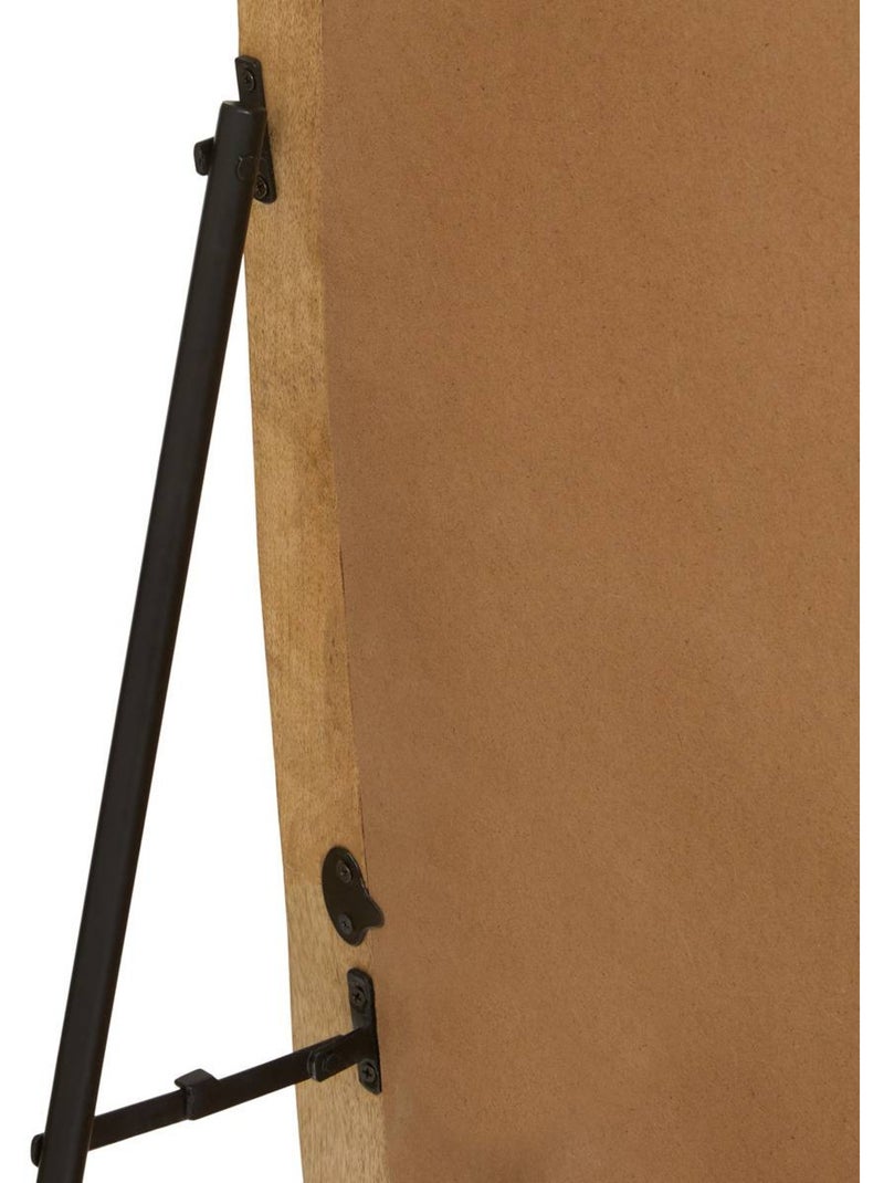Miroir sur pied oblong en manguier stan Marron - Kiabi