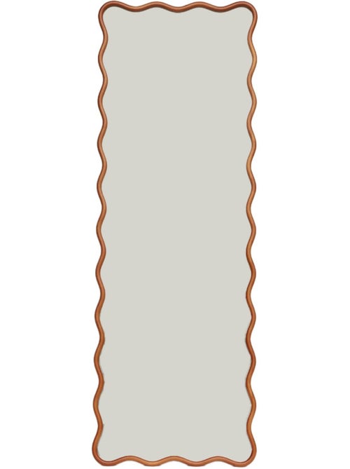 Miroir sur pied organique bois d'hévéa pied en acier 172cm cauline - Kiabi Miroir sur pied organique bois d'hévéa pied en acier 172cm cauline - Kiabi