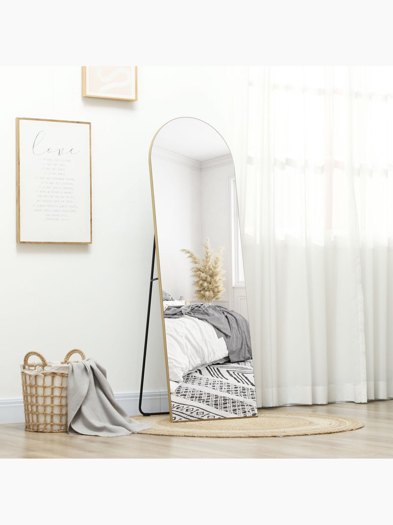 Miroir sur pied ou mural Jaune - Kiabi