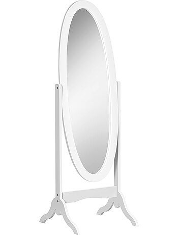 Miroir sur pied ovale