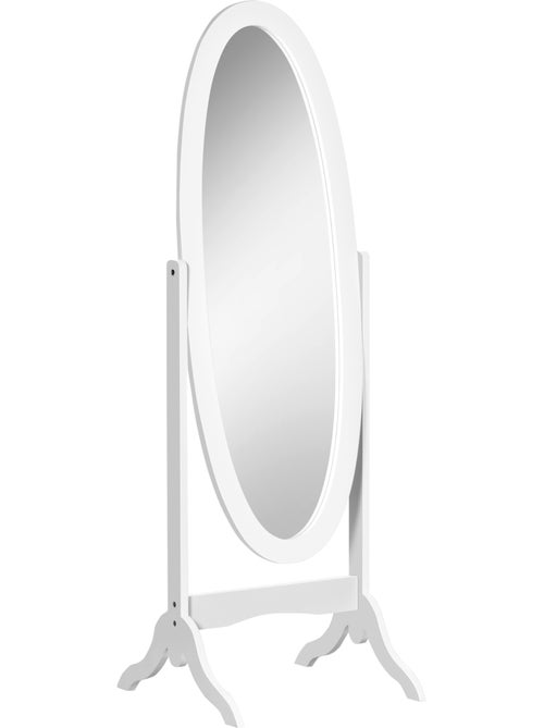 Miroir sur pied ovale - Kiabi