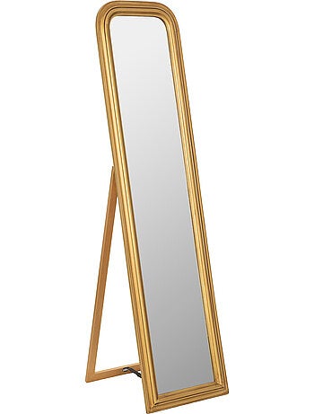 Miroir sur pied ovale en bois de paulownia adele