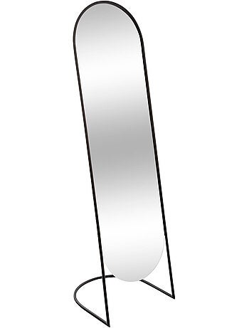 Miroir sur pied ovale fer JEF