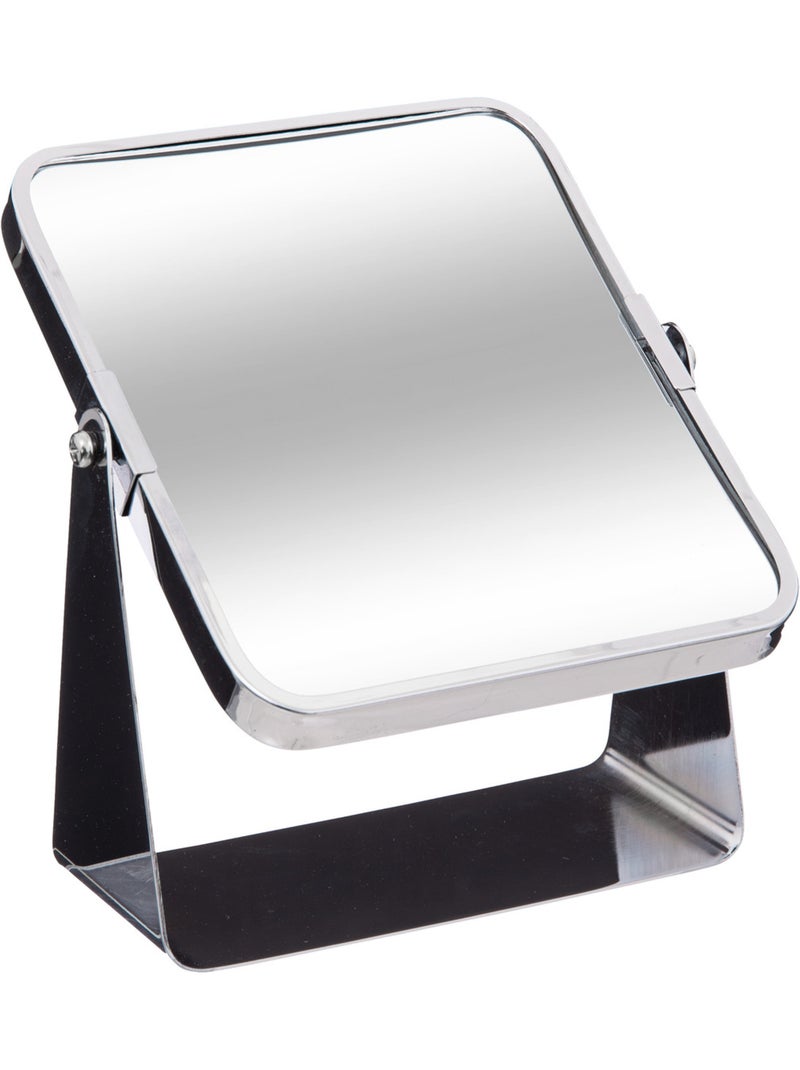 Miroir sur pied pivotant en métal Argent - Kiabi