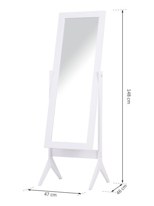 Miroir sur pied réglable - Kiabi