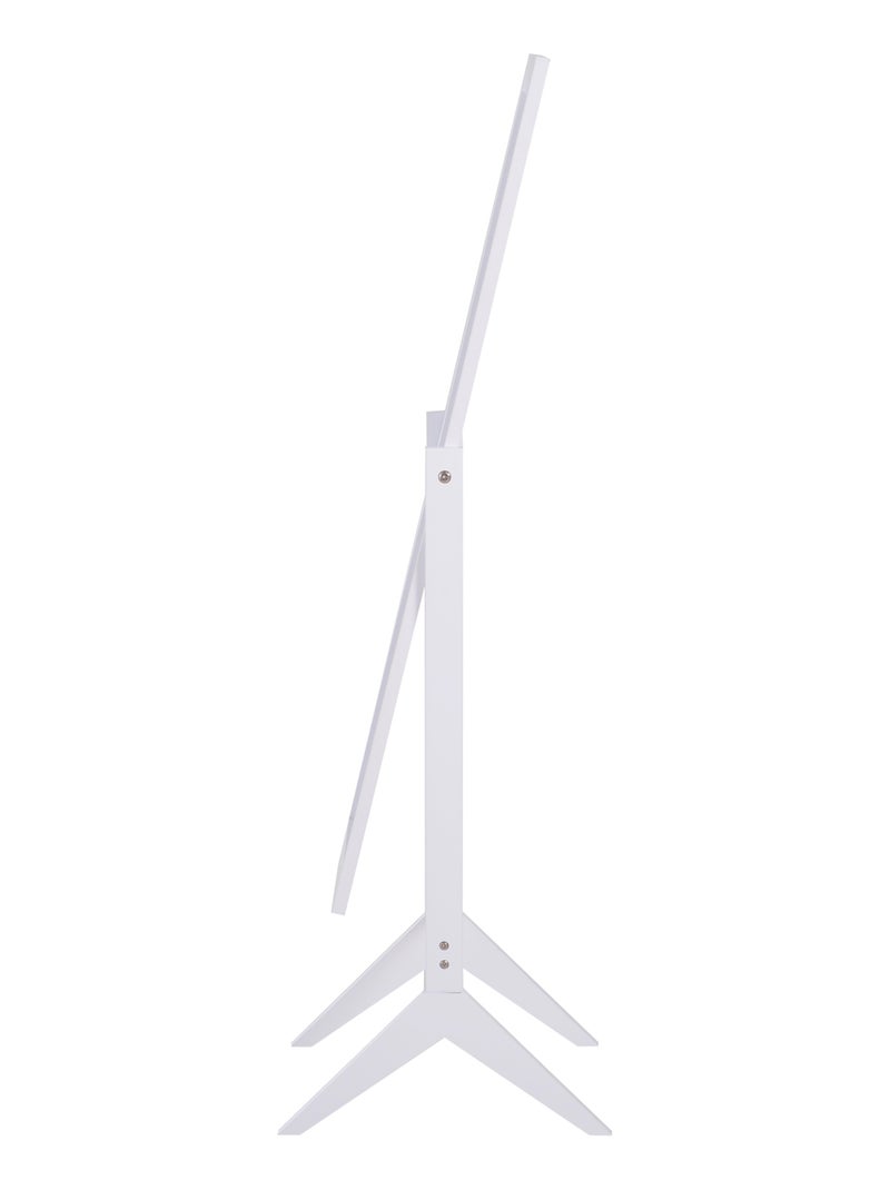 Miroir sur pied réglable Blanc Blanc - Kiabi