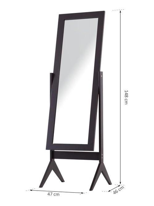 Miroir sur pied réglable - Kiabi