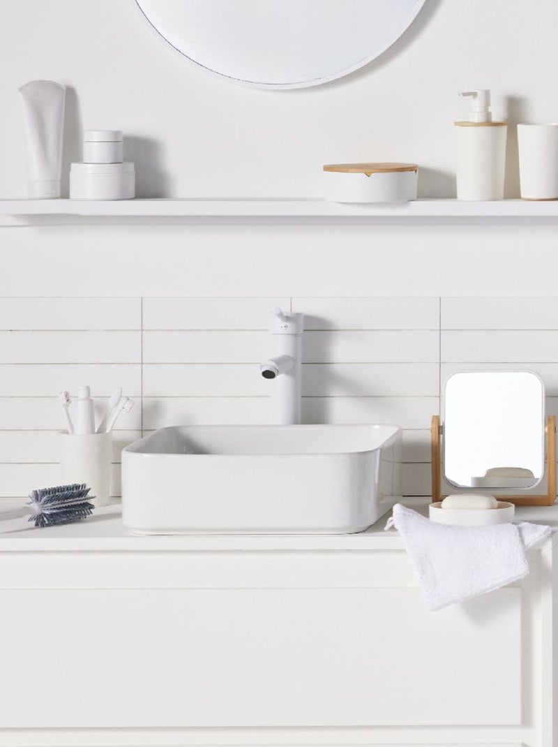 Miroir sur pied rotatif BATHROOM Blanc - Kiabi