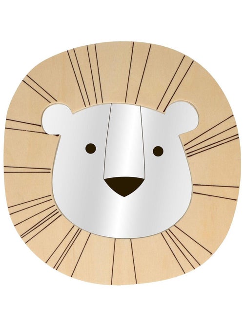 Miroir tête de lion en bois - Artemio - Kiabi