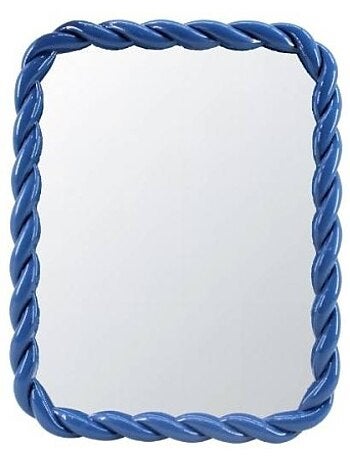 Miroir torsadé bleu 30x40cm