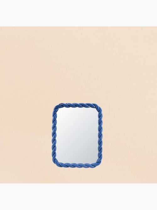 Miroir torsadé bleu 30x40cm - Kiabi