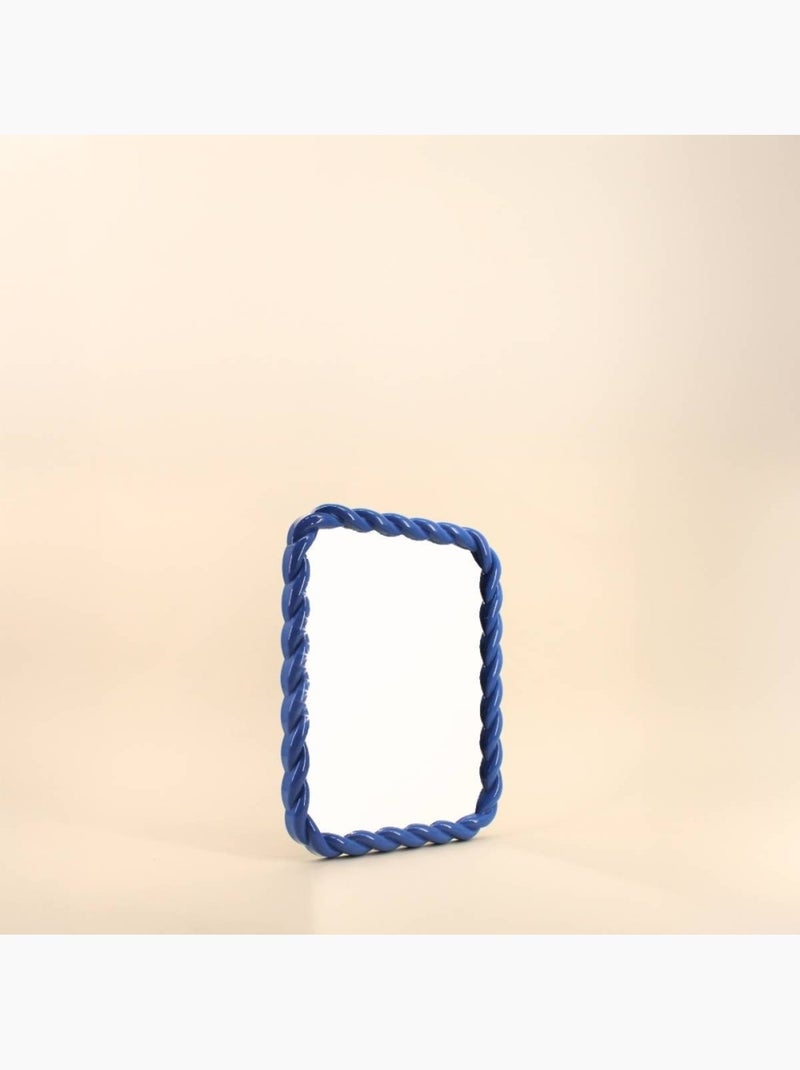Miroir torsadé bleu 30x40cm Bleu - Kiabi