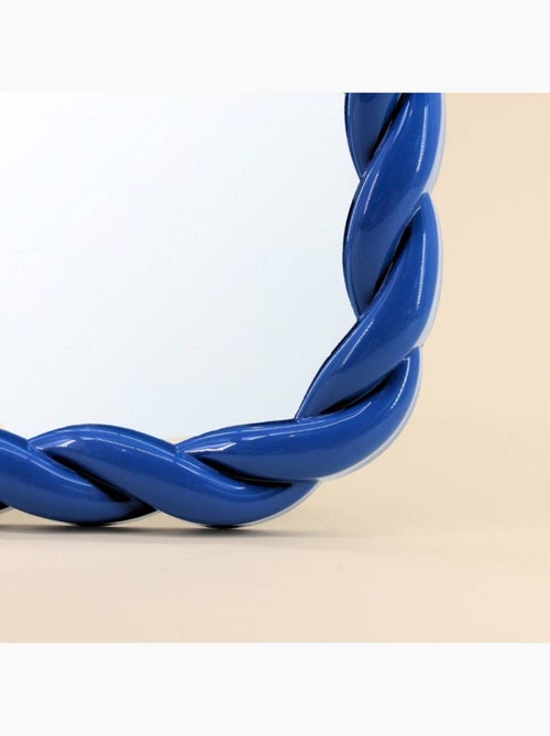 Miroir torsadé bleu 30x40cm - Kiabi