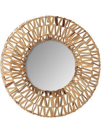 Miroir tressé en fibres naturelles BEATRIZ