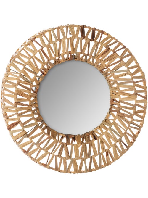 Miroir tressé en fibres naturelles BEATRIZ - Kiabi