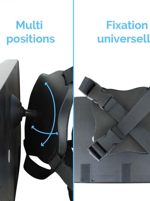 Miroir voiture pour bébé 2 en 1, sangles amovibles pour jouets ou accessoires - Monsieur Bébé - Kiabi