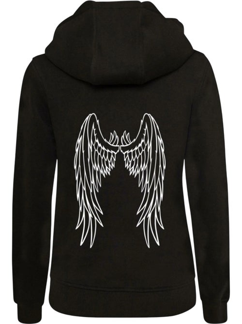 Miss Tee - Sweat à capuche motif/style ailes d'ange - Kiabi Miss Tee - Sweat à capuche motif/style ailes d'ange - Kiabi