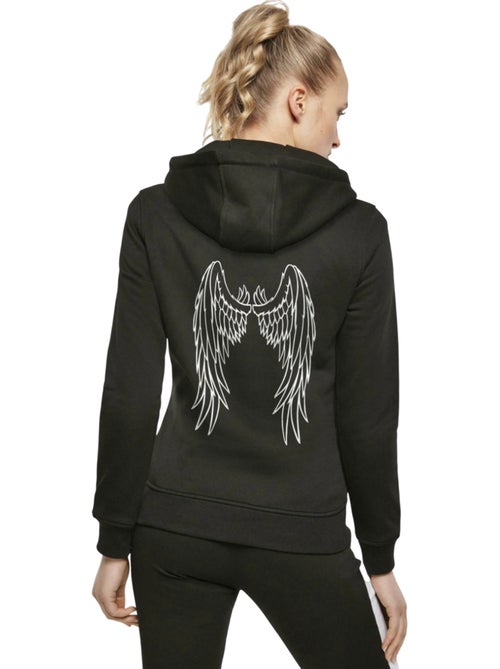 Miss Tee - Sweat à capuche motif/style ailes d'ange - Kiabi Miss Tee - Sweat à capuche motif/style ailes d'ange - Kiabi