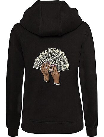 Miss Tee - Sweat à capuche motif/style imprimé au dos B**** BETTER