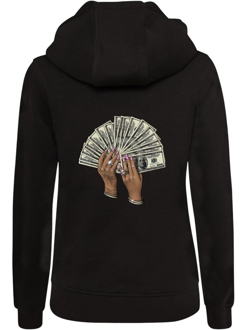Miss Tee - Sweat à capuche motif/style imprimé au dos B**** BETTER Noir - Kiabi