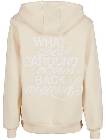 Miss Tee - Sweat à capuche motif/style imprimé au dos BACK AROUND
