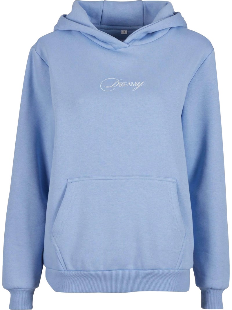 Miss Tee - Sweat à capuche motif/style imprimé au dos DREAMY Bleu pastel - Kiabi