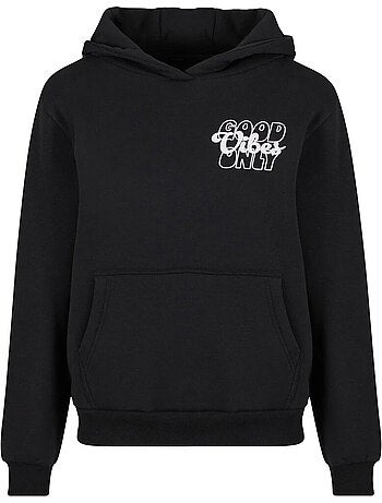Miss Tee - Sweat à capuche motif/style imprimé au dos GOOD VIBES
