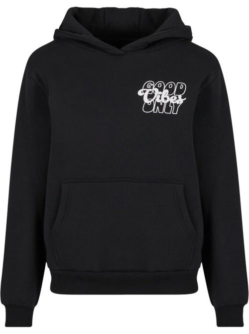 Miss Tee - Sweat à capuche motif/style imprimé au dos GOOD VIBES - Kiabi Miss Tee - Sweat à capuche motif/style imprimé au dos GOOD VIBES - Kiabi