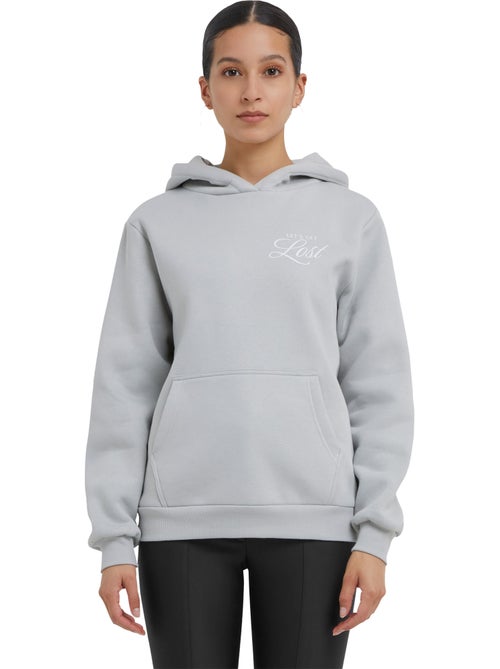 Miss Tee - Sweat à capuche motif/style imprimé au dos LOST FLOWERS - Kiabi Miss Tee - Sweat à capuche motif/style imprimé au dos LOST FLOWERS - Kiabi