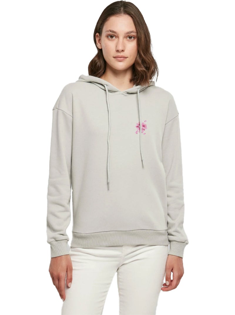 Miss Tee - Sweat à capuche SELF LOVE CLUB Gris moyen - Kiabi