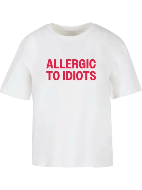 Miss Tee - T-shirt ALLERGIC TO IDIOTS - Kiabi Miss Tee - T-shirt ALLERGIC TO IDIOTS - Kiabi