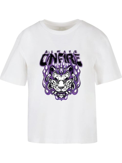 Miss Tee - T-shirt ALWAYS ON FIRE - Kiabi