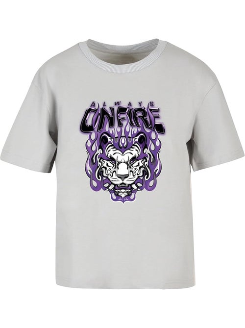Miss Tee - T-shirt ALWAYS ON FIRE - Kiabi Miss Tee - T-shirt ALWAYS ON FIRE - Kiabi