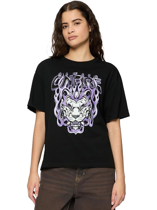 Miss Tee - T-shirt ALWAYS ON FIRE - Kiabi Miss Tee - T-shirt ALWAYS ON FIRE - Kiabi