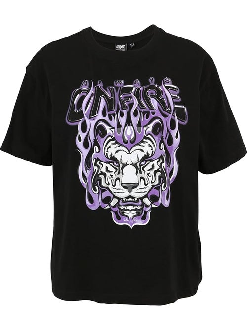 Miss Tee - T-shirt ALWAYS ON FIRE - Kiabi Miss Tee - T-shirt ALWAYS ON FIRE - Kiabi