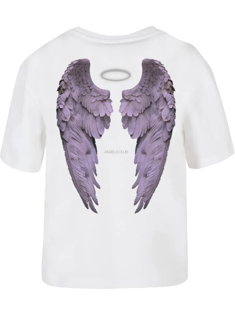 Miss Tee - T-shirt ANGELS CLUB Blanc - Kiabi