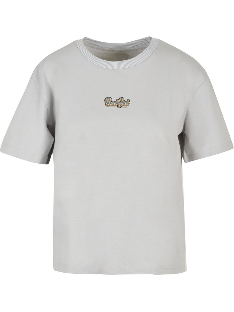 Miss Tee - T-shirt BADGIRL BANG Gris moyen - Kiabi
