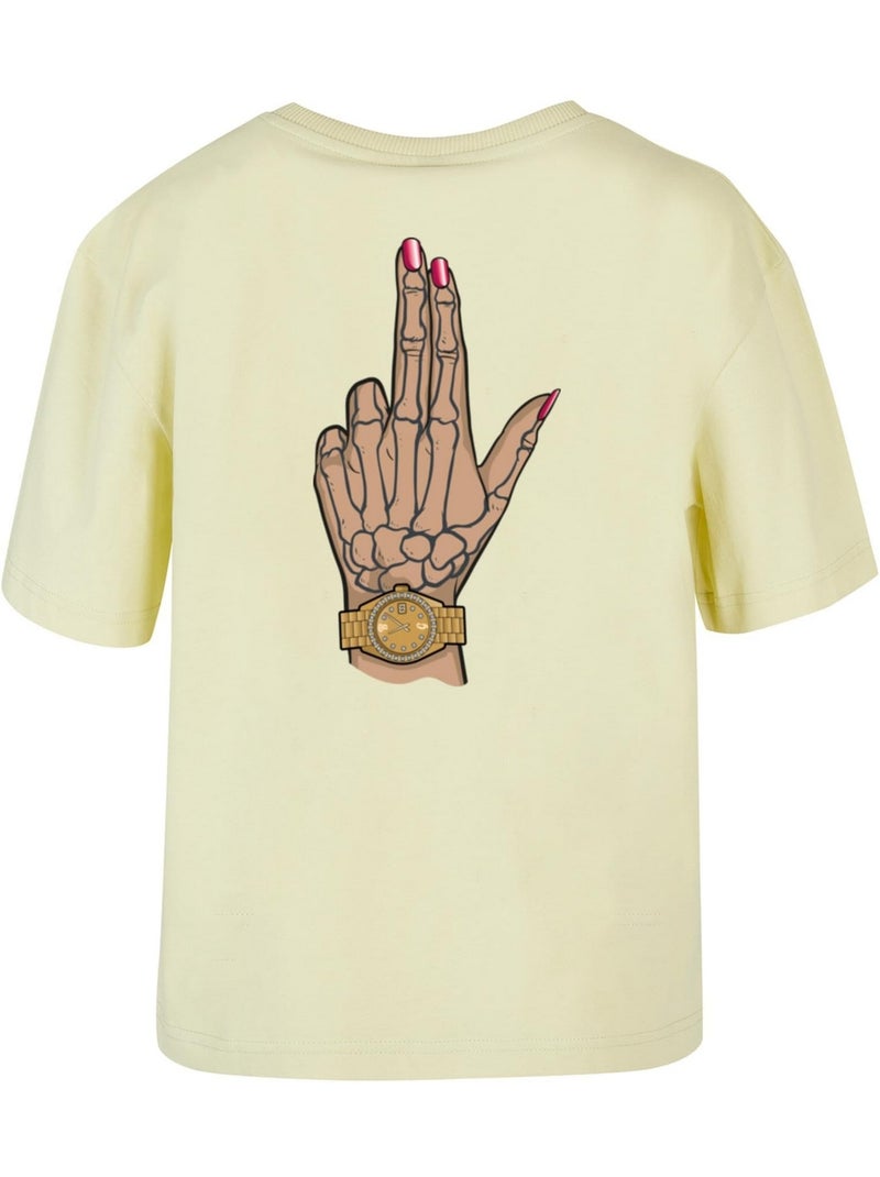 Miss Tee - T-shirt BADGIRL BANG Jaune clair - Kiabi