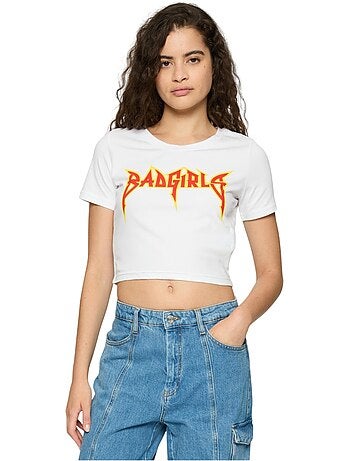 Miss Tee - T-shirt court BADGIRLS