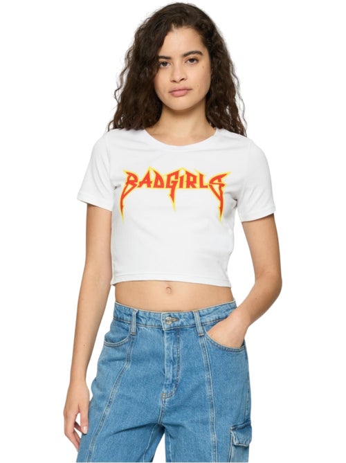 Miss Tee - T-shirt court BADGIRLS - Kiabi Miss Tee - T-shirt court BADGIRLS - Kiabi