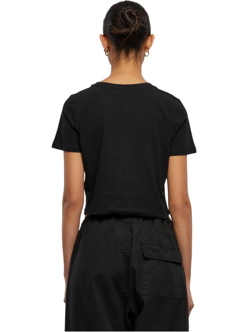 Miss Tee - T-shirt court BADGIRLS Noir - Kiabi