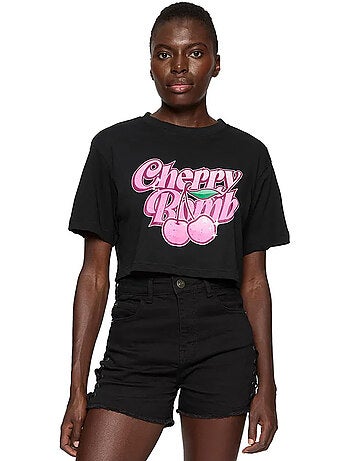 Miss Tee - T-shirt court CHERRY BOMB