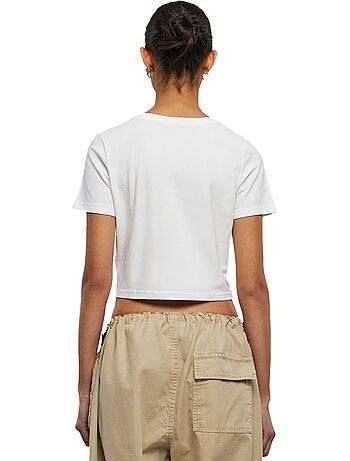 Miss Tee - T-shirt court motif/style Pêche