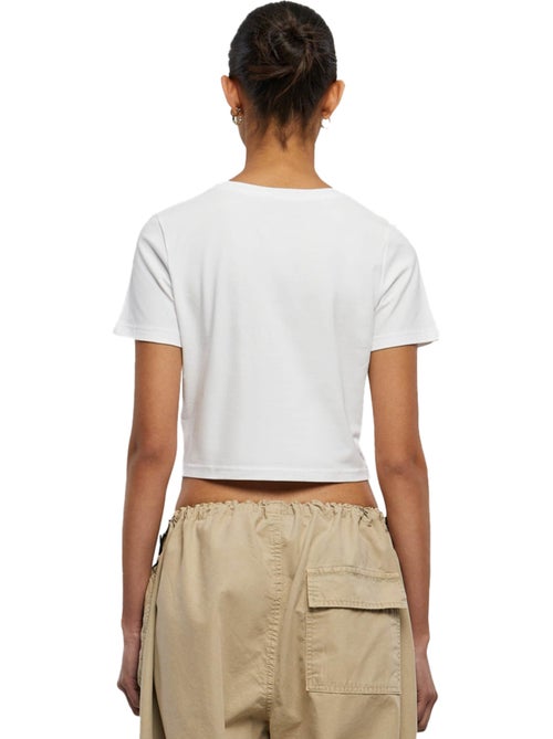 Miss Tee - T-shirt court motif/style Pêche - Kiabi Miss Tee - T-shirt court motif/style Pêche - Kiabi