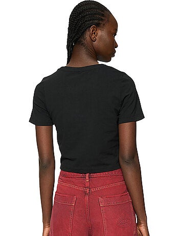 Miss Tee - T-shirt court motif/style Pêche