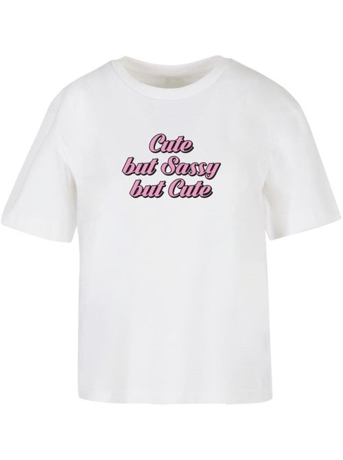 Miss Tee - T-shirt CUTE BUT SASSY - Kiabi