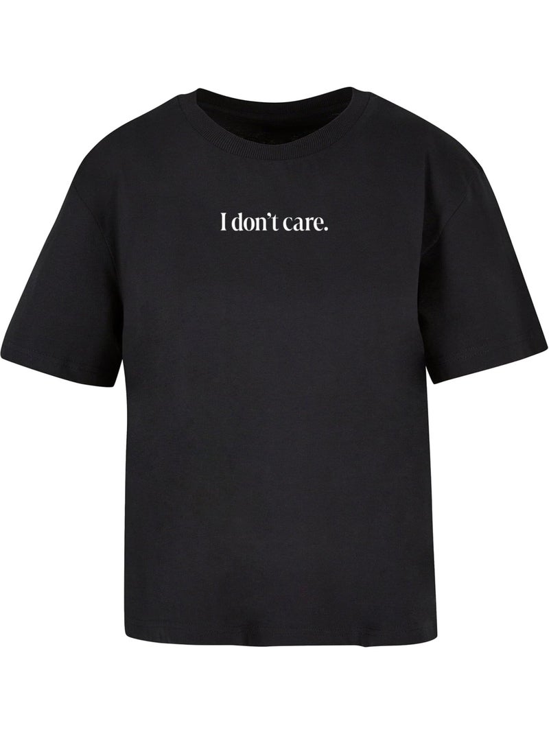 Miss Tee - T-shirt DON'T CARE Noir - Kiabi